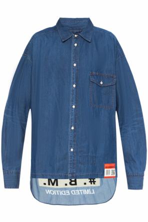 Asymmetrical shirt with inscriptions, zdjęcie 1 Asymmetrical shirt with inscriptions od Mihara Yasuhiro